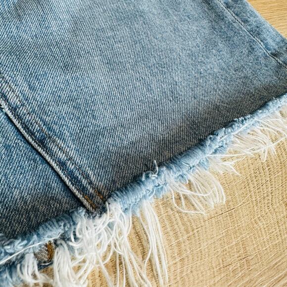 Everlane The Denim Reconstructed Skirt Blue 25 - Picture 8 of 10